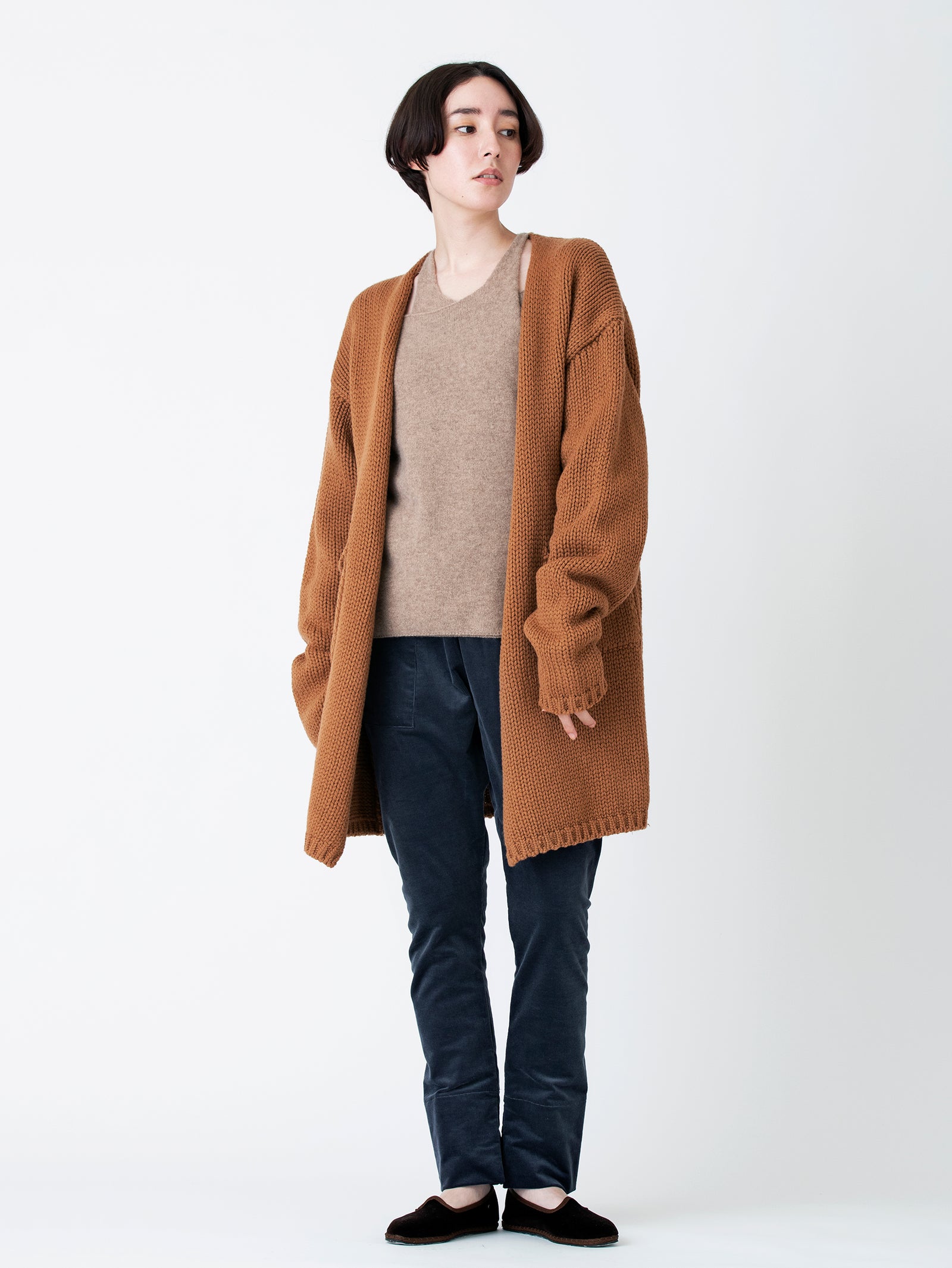 BLUEBIRD BOULEVARD | ファインラム＆カシミヤバルキーニットカーディガン – H+HELIOTROPE