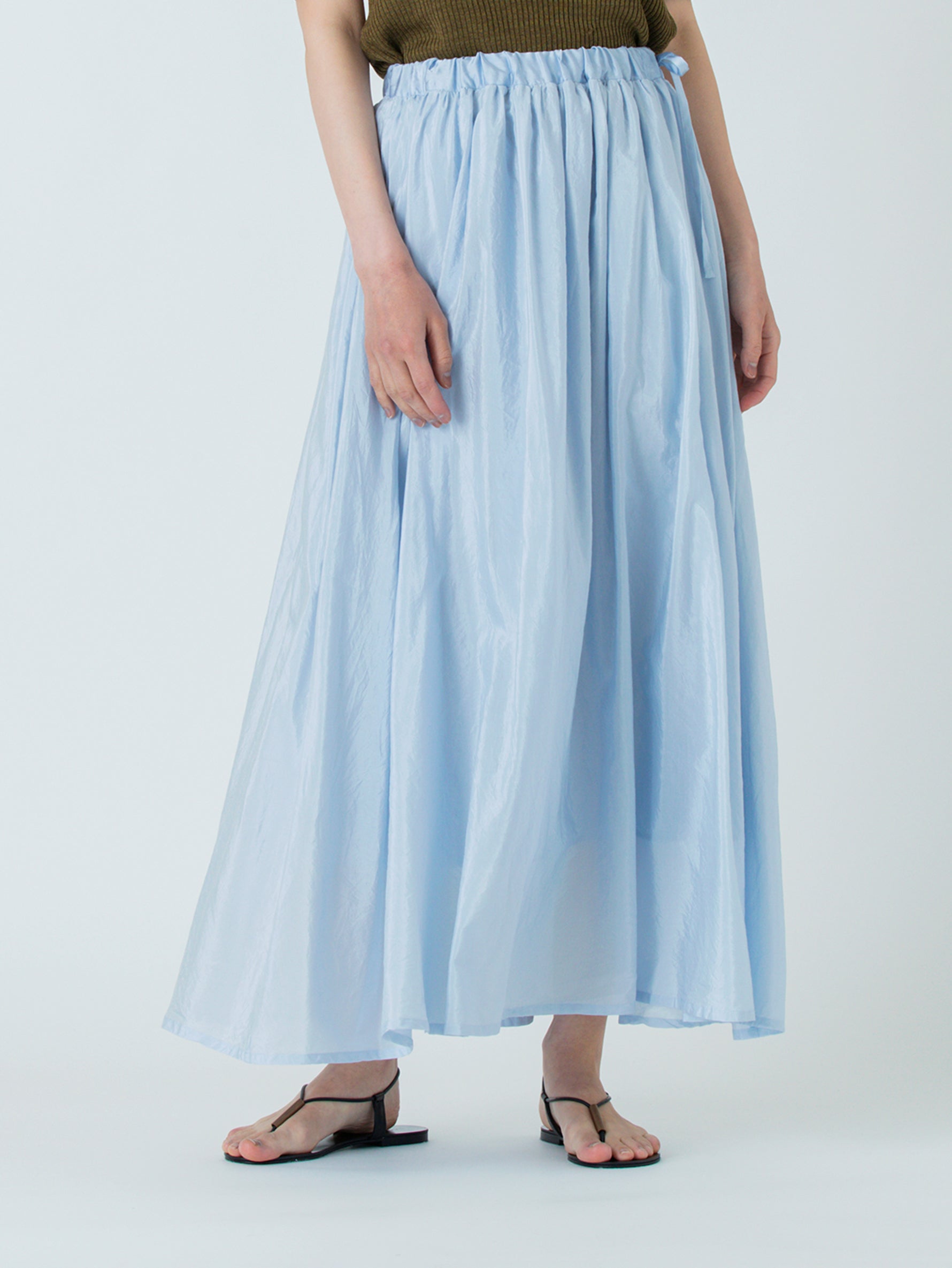 enrica | コットンシルクギャザースカート