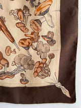 VINTAGE HERMES｜スカーフ LA CUEILLETTE DES CHAMPIGNONS カレ90