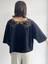 Lachement | ブローチワイドショートTシャツ