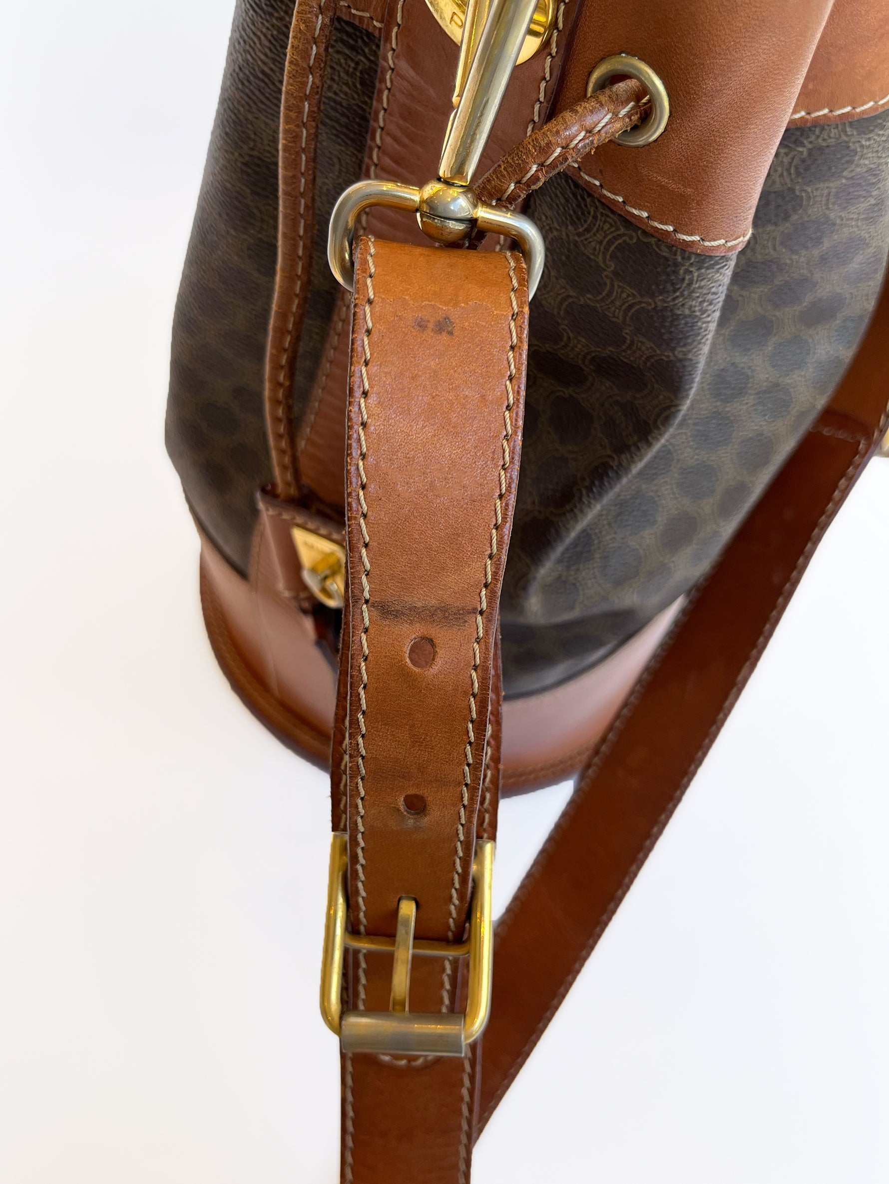 VINTAGE CELINE｜マカダム ⼱着型ショルダーバッグ