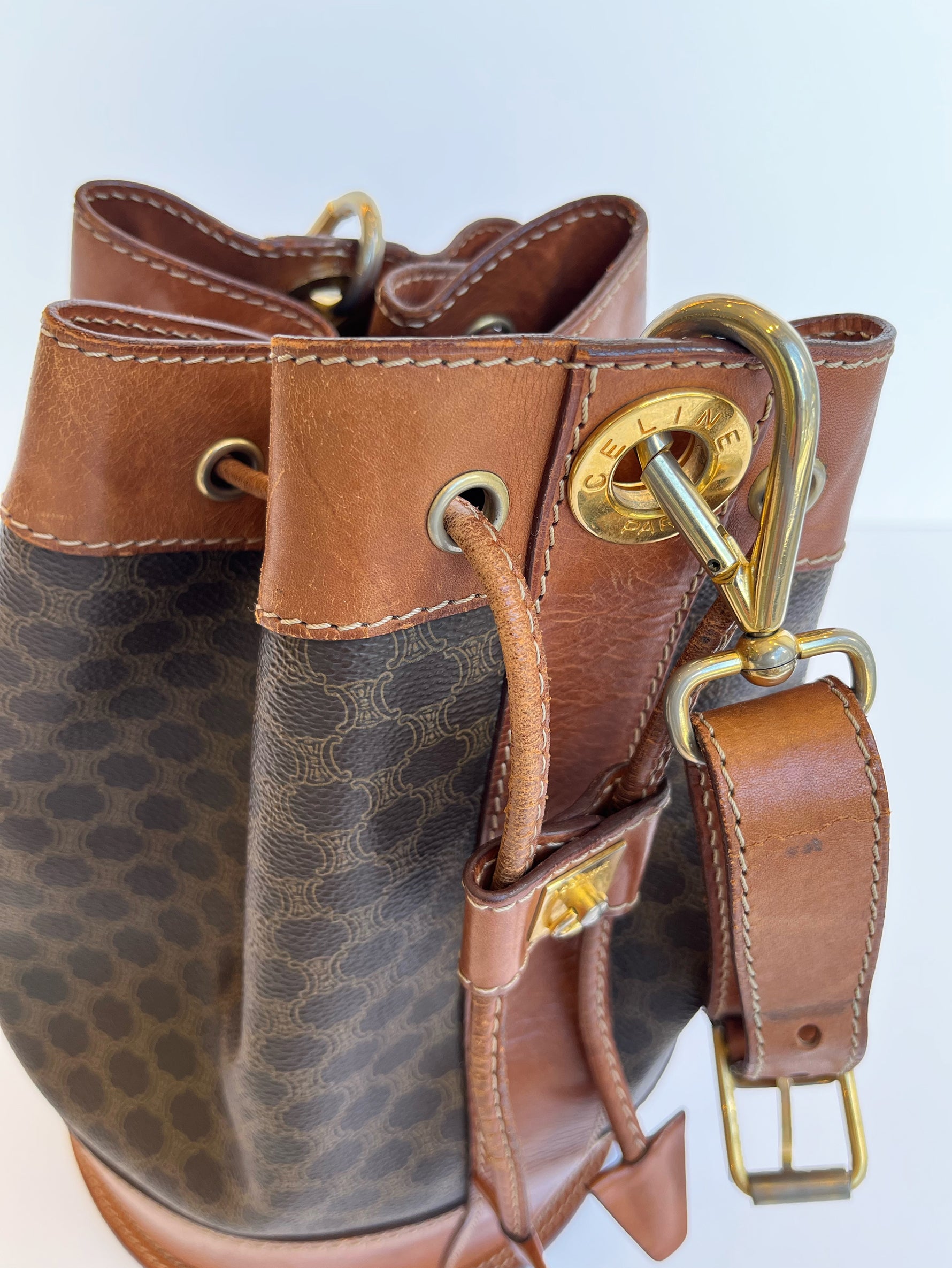 VINTAGE CELINE｜マカダム ⼱着型ショルダーバッグ