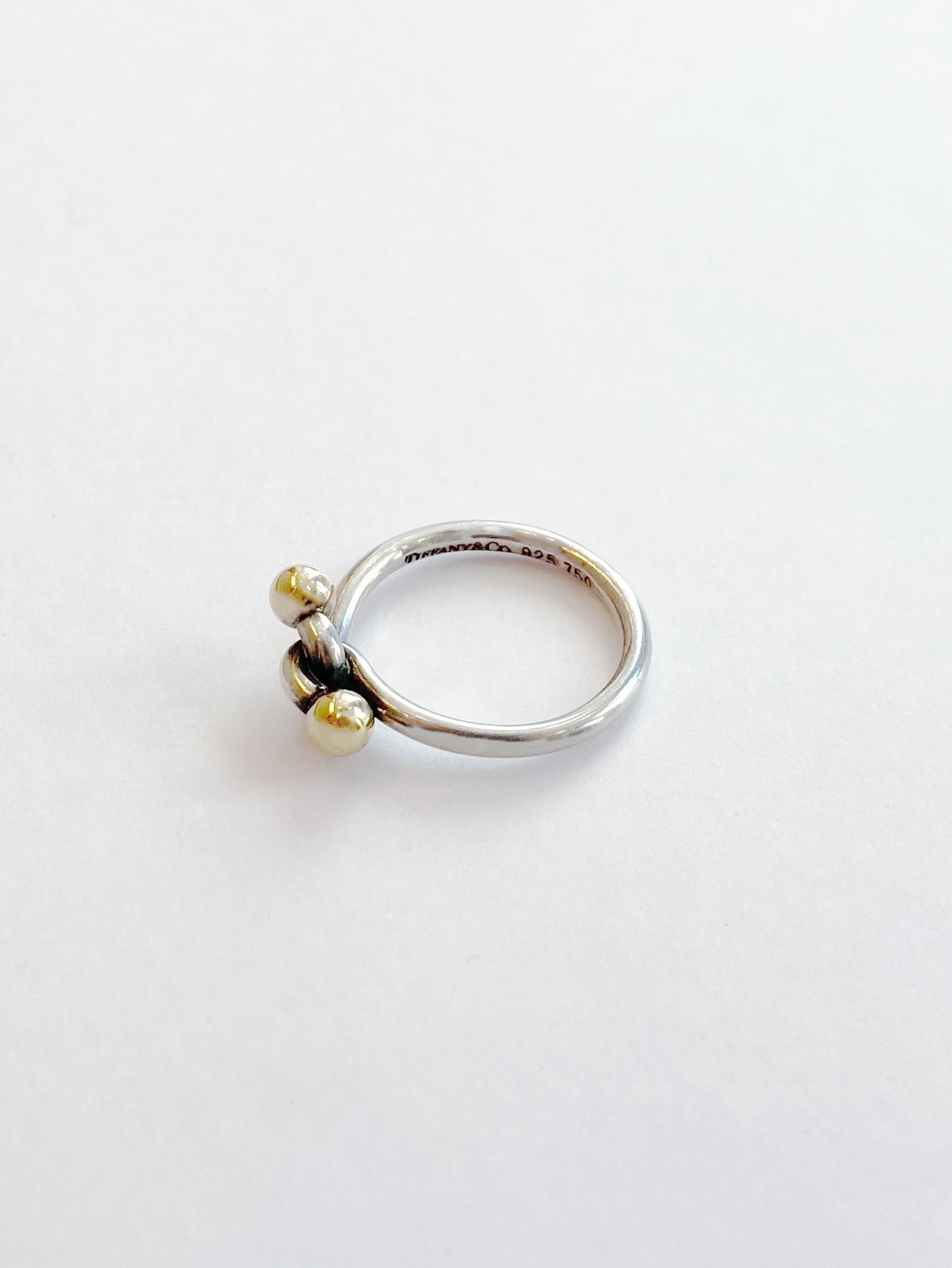 VINTAGE TIFFANY&CO.｜シルバーリング ツイストノット 925/750 #11.5号