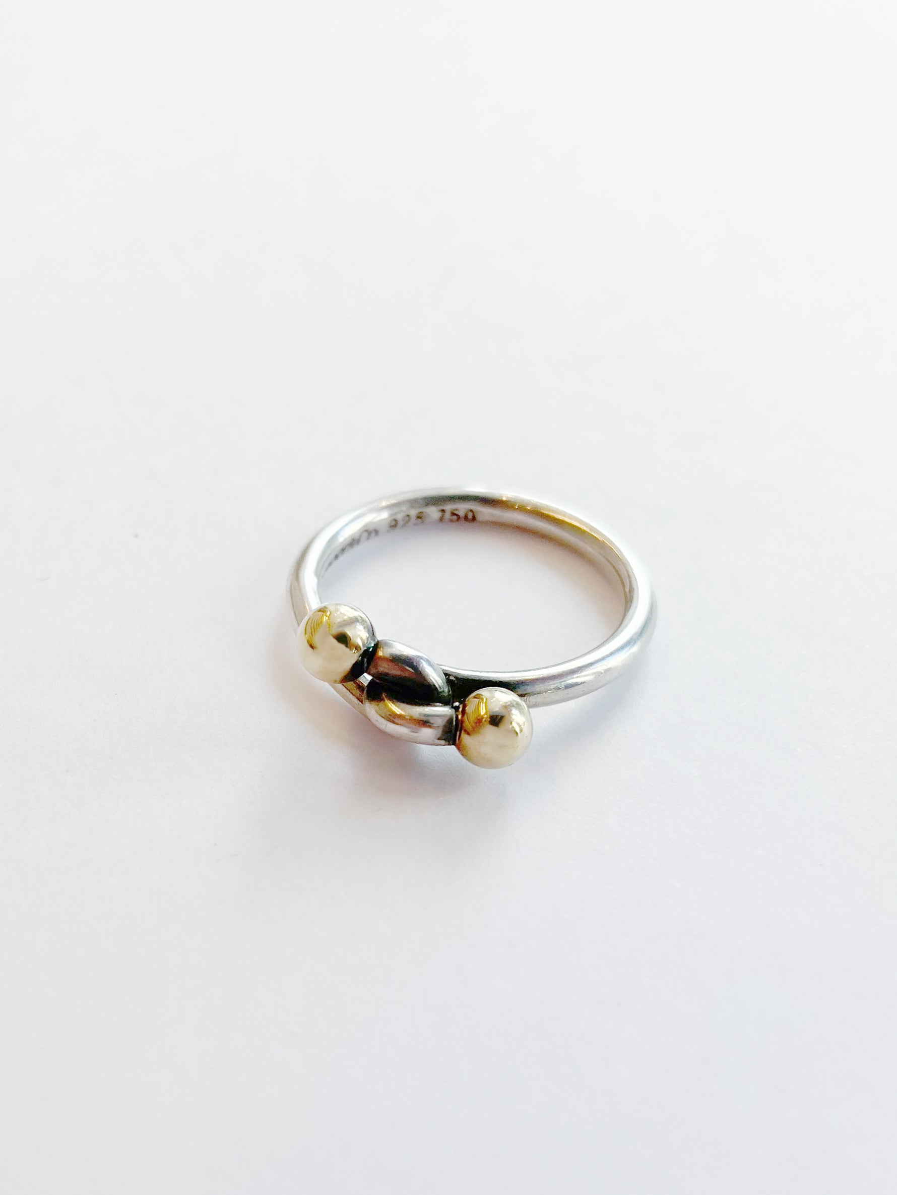 VINTAGE TIFFANY&CO.｜シルバーリング ツイストノット 925/750 #10号