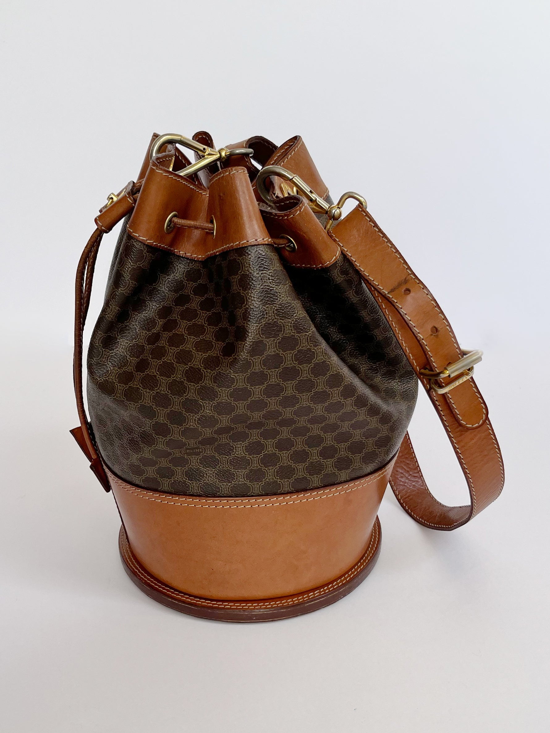 VINTAGE CELINE｜マカダム ⼱着型ショルダーバッグ