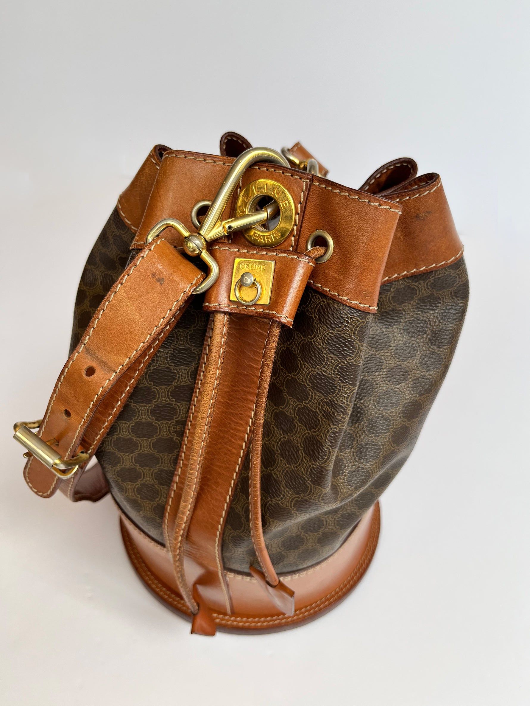 VINTAGE CELINE｜マカダム ⼱着型ショルダーバッグ