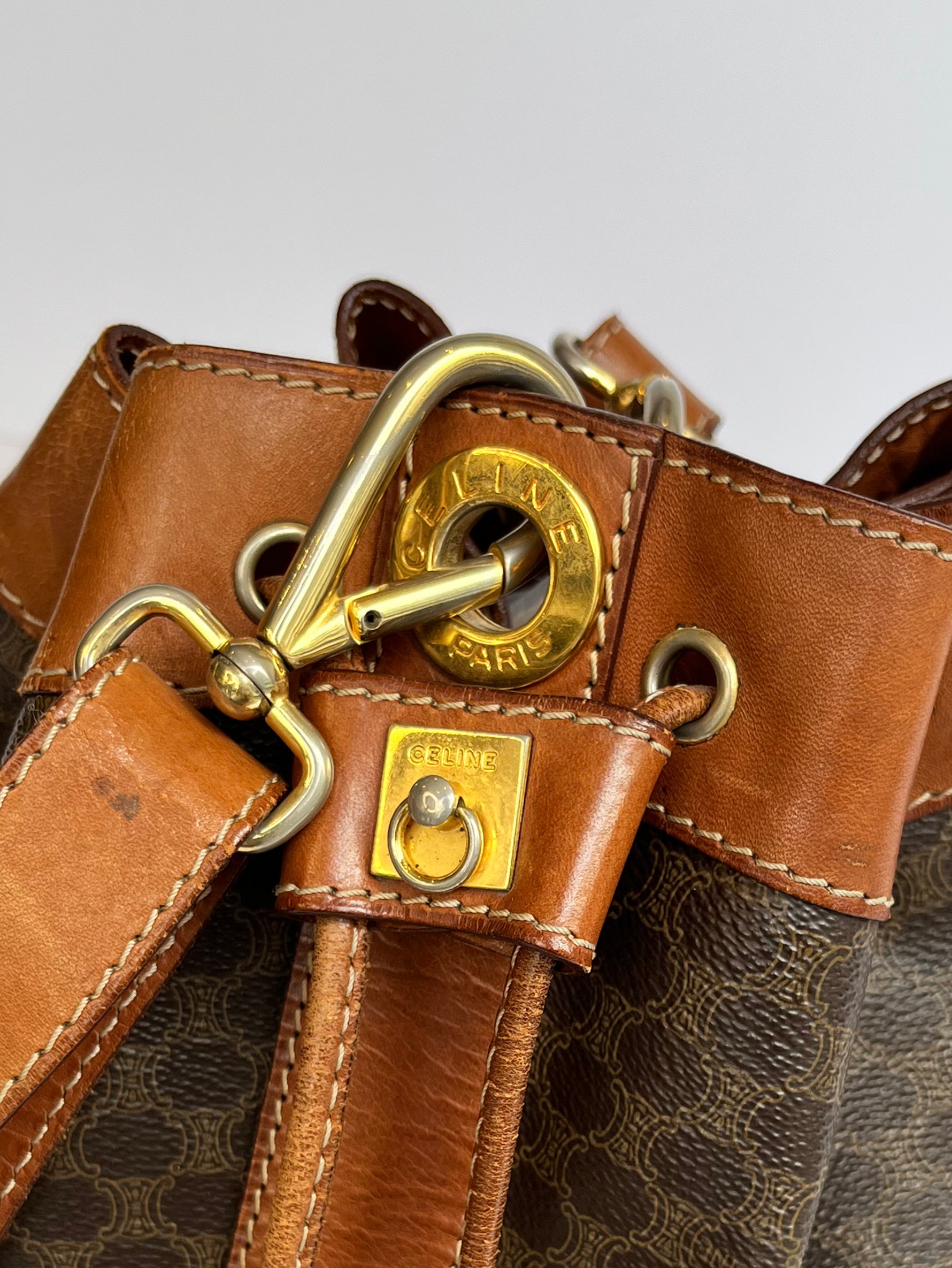VINTAGE CELINE｜マカダム ⼱着型ショルダーバッグ