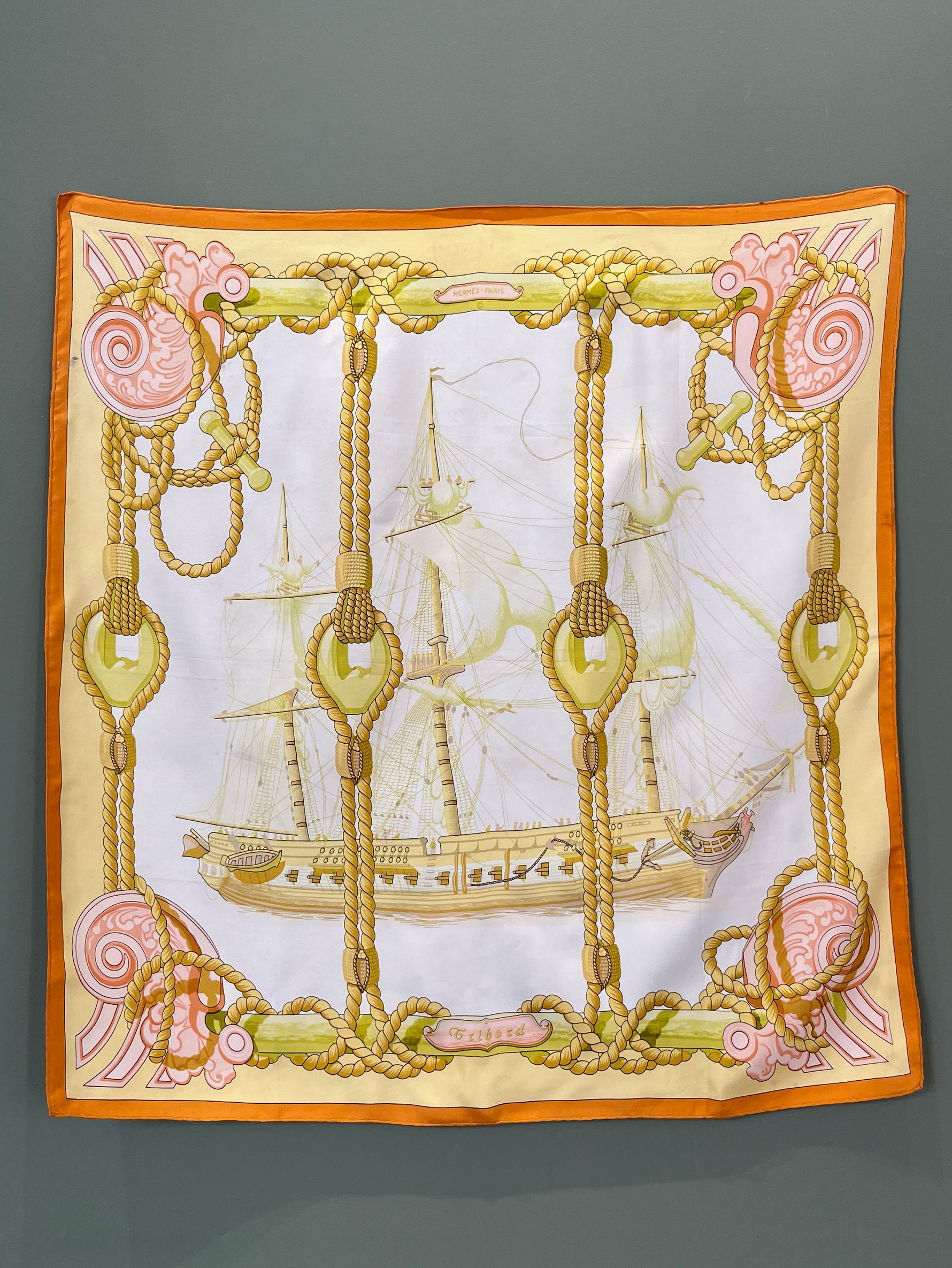 HERMES エルメス ヴィンテージスカーフ TRIBORD カレ90