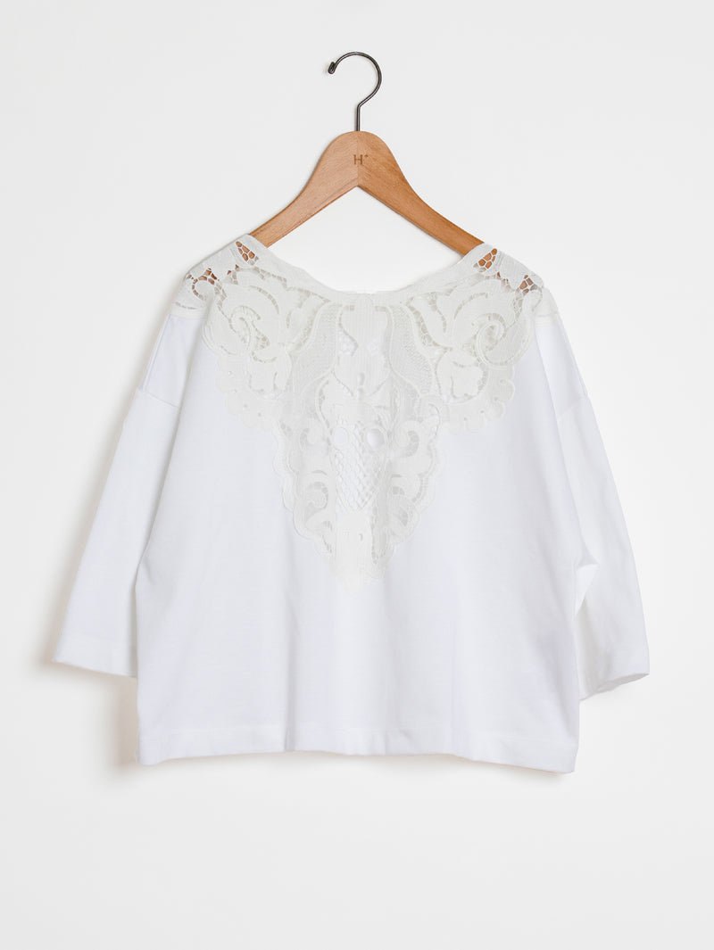 Lachement | ブローチワイドショートTシャツ